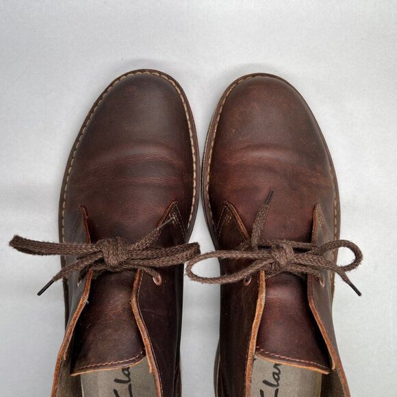 Clarks Chukka Boots‎ Men\'s Size 8.5 Brown Leather Casual Lace Up Boots main image 11